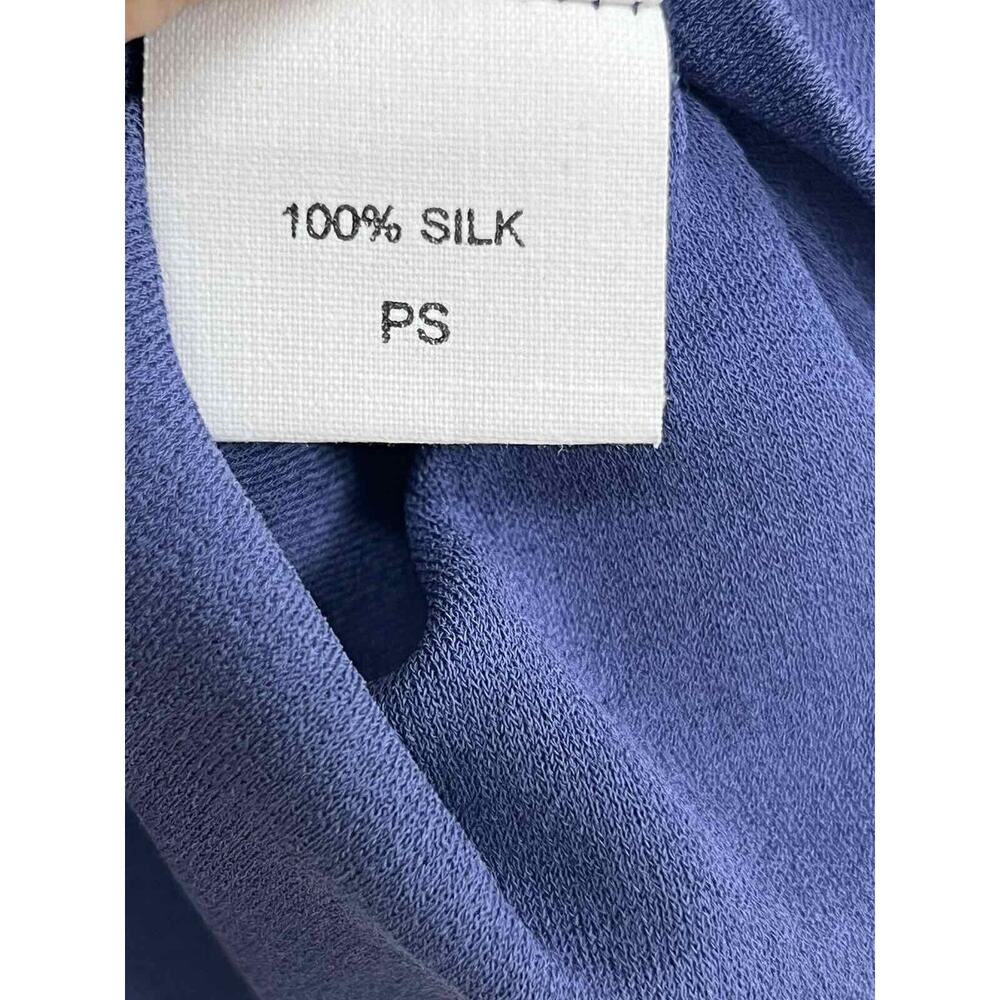 EILEEN FISHER Women Interlock Scoop Neck Sleep Tee Silk Navy Small A001922 - Picture 4 of 7